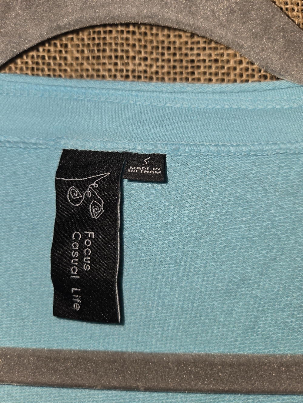 Focus Casual Life Light Blue Wrap Cardigan - Picture 8 of 11